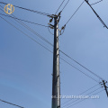 11kV 33kV 35kV Dip Hot Galvanizado Pole eléctrico octogonal